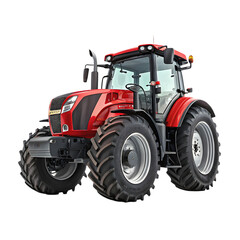Red Tractor Image: Farm Vehicle, Agriculture Machinery on transparent background