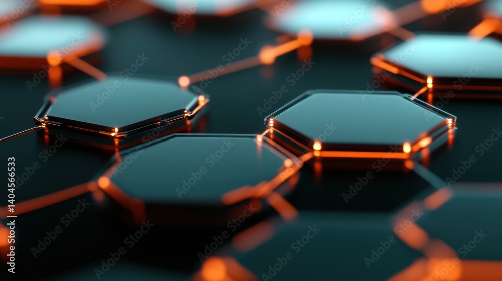 Leinwandbilder Quantum Governance Insights AI-Powered Regulatory Compliance Dashboard Visualizing Interconnected Blockchain Networks for Enterprise Risk Management