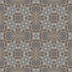 Seamless abstract pattern. Symmetrical texture. Kaleidoscope