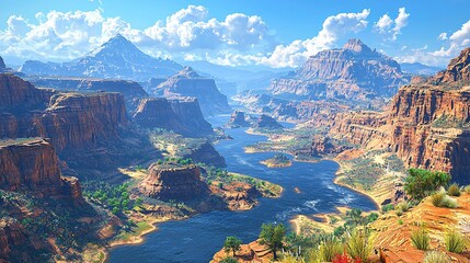 Fototapeta premium Canyon landscape