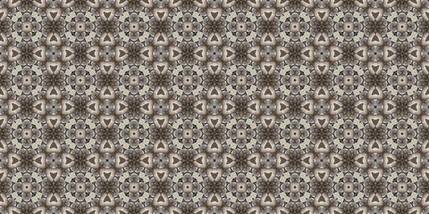 Seamless abstract pattern. Symmetrical texture. Kaleidoscope