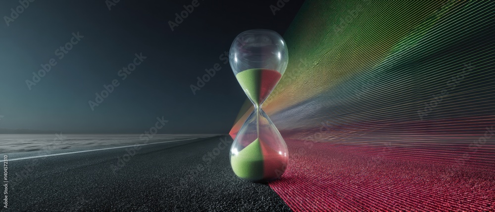 Poster Quantum Time Flow AI-Driven Productivity Visualizer for Digital Transformation - Immersive Temporal Design and Strategic Performance Optimization