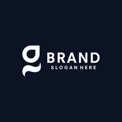 Letter G logo template vector illustration