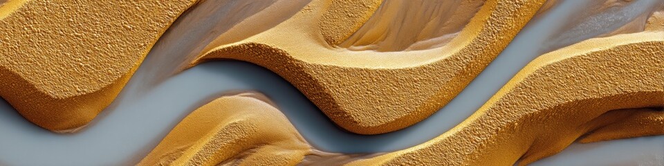 Climate Crisis Visualization Aerial Topographic River Patterns Revealing Glacial Melt Dynamics in High-Resolution Environmental Science Documentation