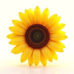 Fototapeta premium Vibrant Sunflower bright yellow petals summer