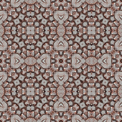 Seamless abstract pattern. Symmetrical texture. Kaleidoscope