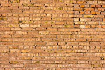 Old brick wall, weathered texture, grunge background