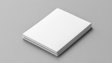 Stack of blank white papers (1)