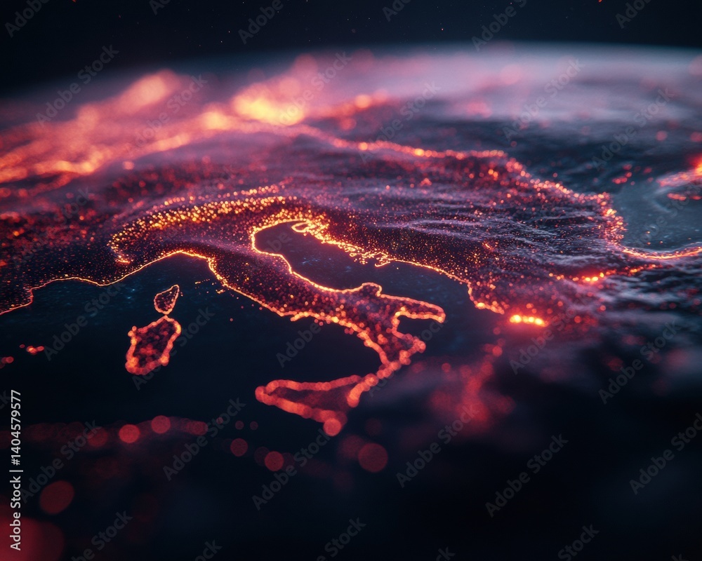 Poster Geospatial Digital Innovation Luminescent Global Networks Mapping Emerging Connectivity Trends in 4K Cinematic Data Visualization