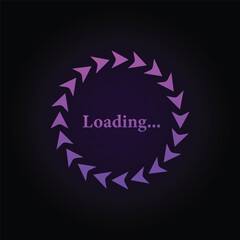 Loading symbol vector vector illustration
