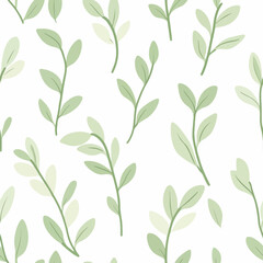 Water spinach pattern.Exquisite vector vegetable patterns. 