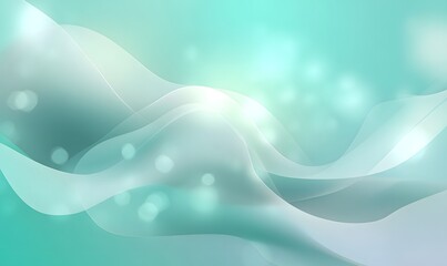 Abstract Teal Wave Background Soft Light Elegant Design Flowing Curves Subtle Texture Smooth Gradient Modern Minimalist Artistic Wallpaper Digital    