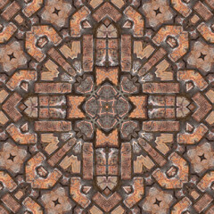 Seamless square pattern. Abstract texture background.