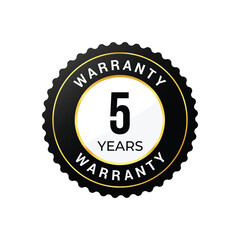 Five years warranty guaranteed assurance
