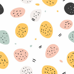 Fototapeta premium Sweet potato pattern.Exquisite vector vegetable patterns. 