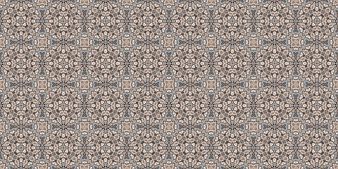 Seamless abstract pattern. Symmetrical texture. Kaleidoscope