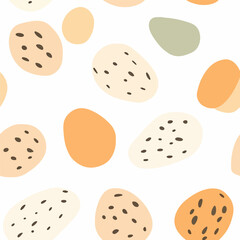 Fototapeta premium Sweet potato pattern.Exquisite vector vegetable patterns. 