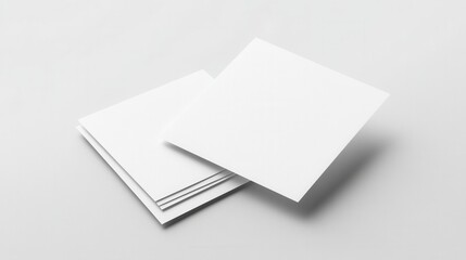 Blank square cards