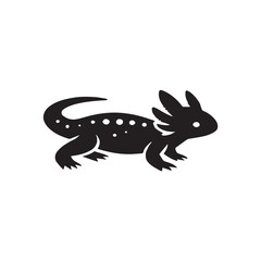 Fototapeta premium lizard isolated on white background