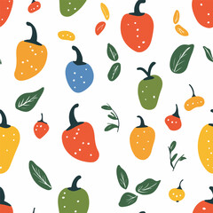 pattern.Exquisite vector vegetable patterns. 