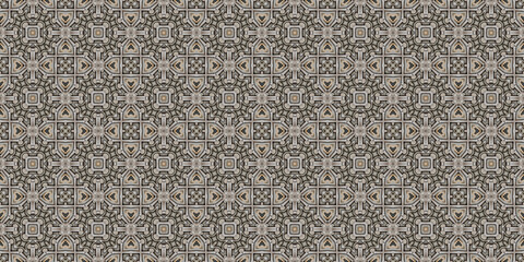 Fototapeta premium Seamless abstract pattern. Symmetrical texture. Kaleidoscope