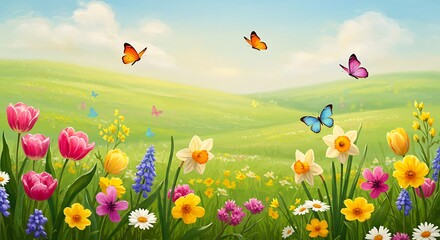 Whispers of Spring's Embrace AI Generated