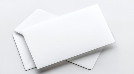 Blank white envelopes
