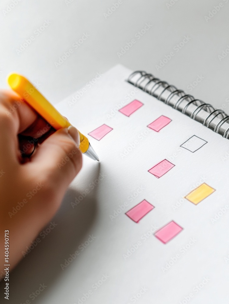 Poster Minimalist Productivity Hack Gen Z Digital Workflow Optimization with Analog Checklists - Smart Task Management for Remote Professionals