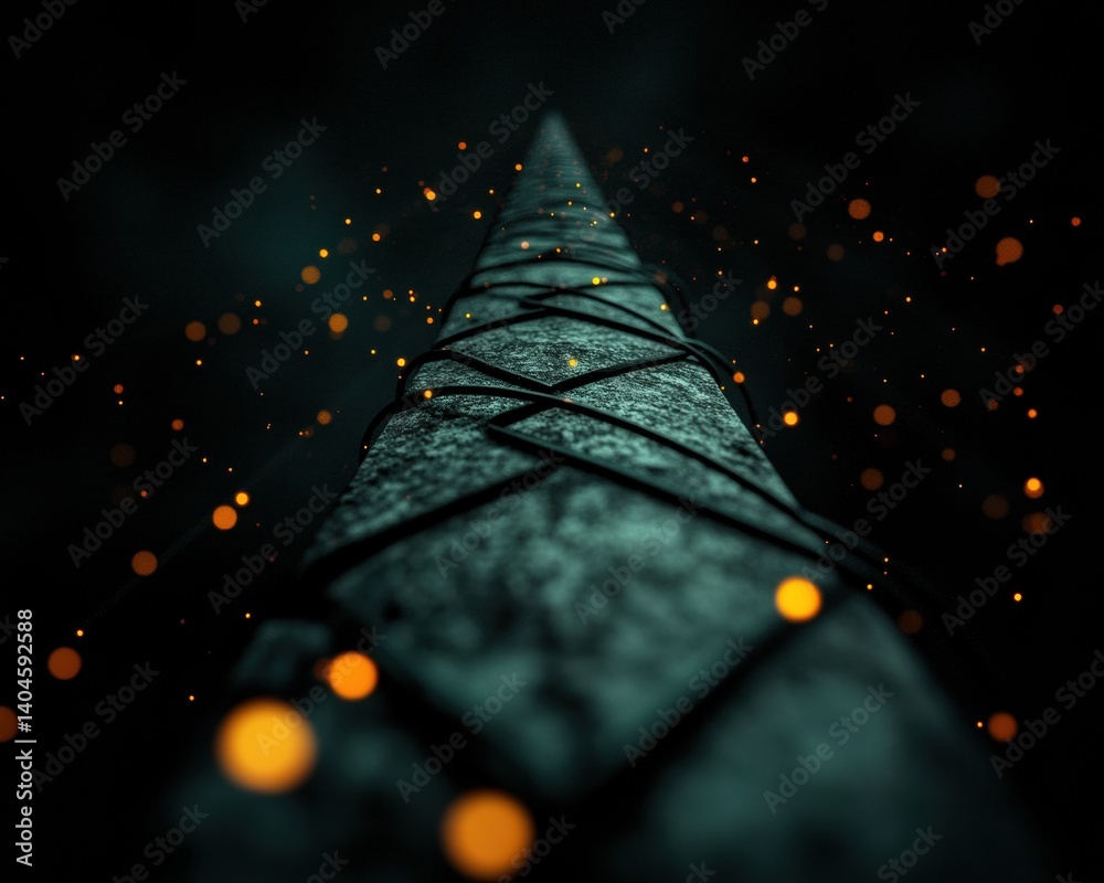 Aufkleber Quantum Power Grid Innovative Energy Infrastructure Visualization with Futuristic Data Flow Dynamics - Next-Gen Sustainable Transmission Technology