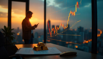 Gold and USD dollar, generatvie by AI.