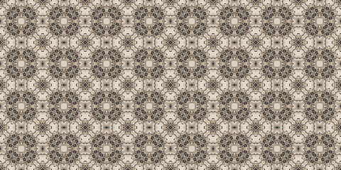 Seamless abstract pattern. Symmetrical texture. Kaleidoscope