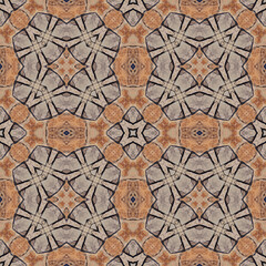 Seamless abstract pattern. Symmetrical texture. Kaleidoscope