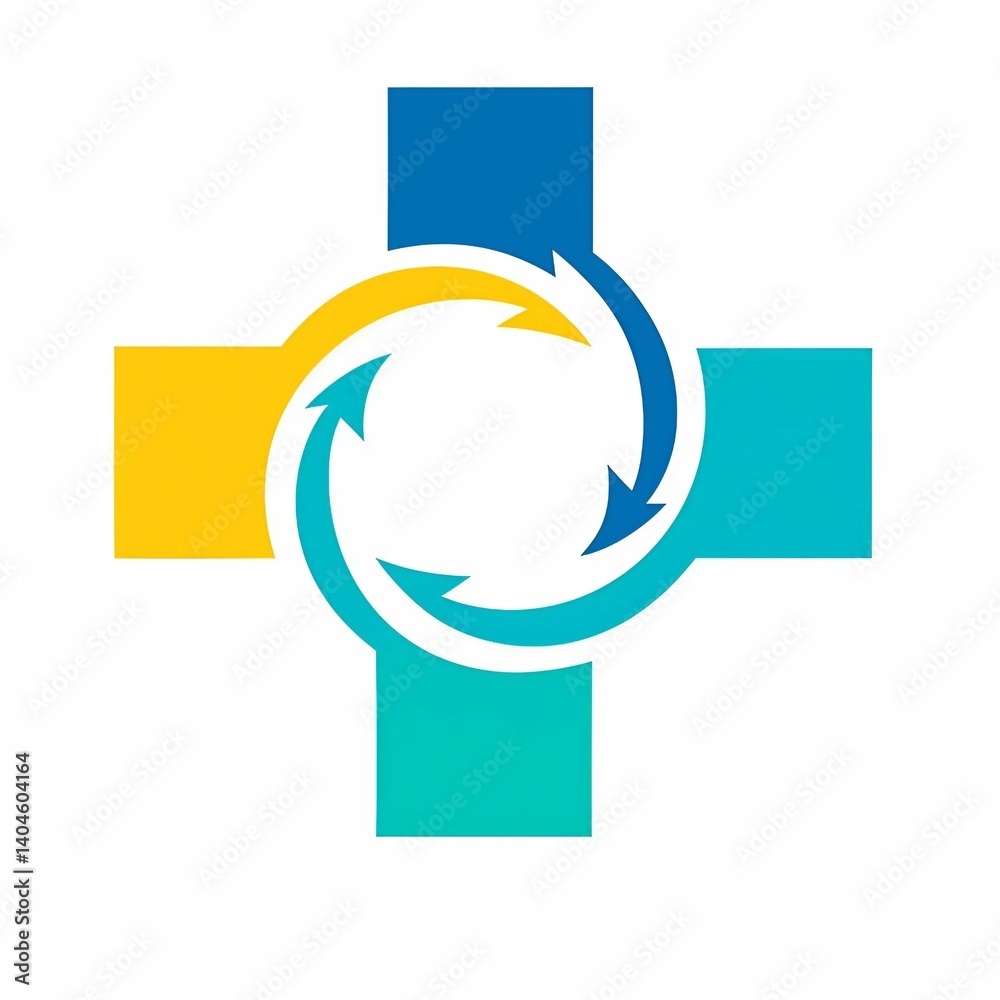 Fototapete honeycomb layout with square and circular shape representing the information of business, study and 