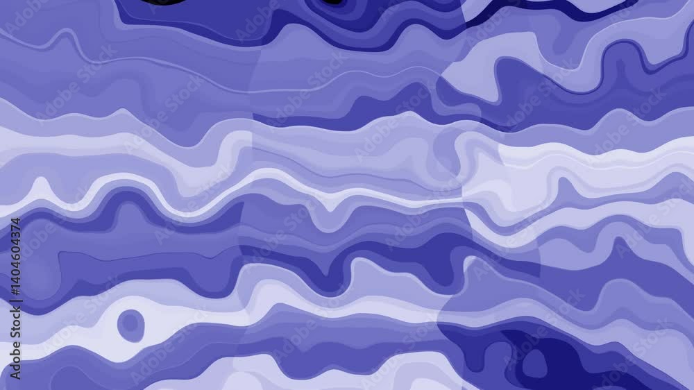 Poster gradient blue layers animation with flowing abstract background loop.flowing gradient layers in shad