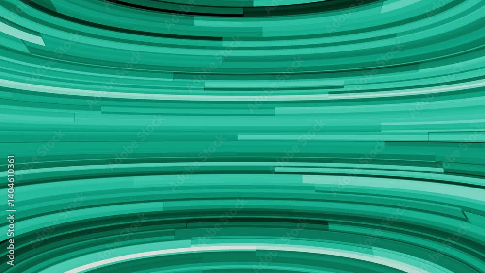 Poster abstract turquoise arcs background loop animation of curved lines and geometric shapes