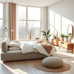 modern luxury bedroom interior