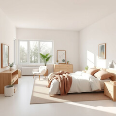 modern luxury bedroom interior