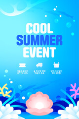 It's a cool discount! Summer Event Template