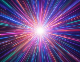 Fototapeta premium bright vibrant background with intense lens flare effects - dazzling colorful streaks and patterns evoking energy and sunlight drama