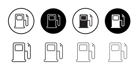 Fuel icon Flat line symbol