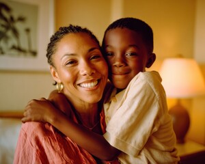 Warm Narratives of Belonging Volunteer Recognition Day Captures Intimate Family Bonds, Celebrating Adoptions Transformative Power in Soft Golden Light