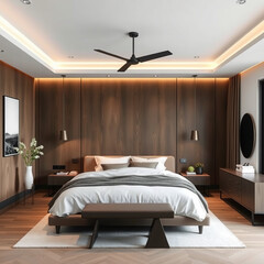 modern luxury bedroom interior