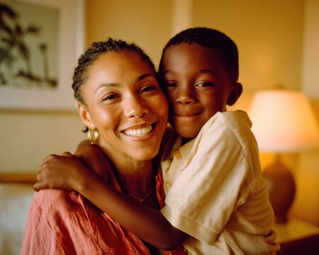 Warm Narratives of Belonging Volunteer Recognition Day Captures Intimate Family Bonds, Celebrating Adoptions Transformative Power in Soft Golden Light