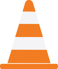 traffic cone isolated on white
