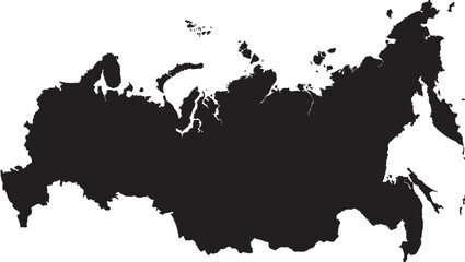 Russia Map And Flag Vector Photo