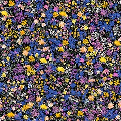 A vibrant wildflower meadow sparks joy with its colorful blooms and delicate details.