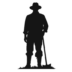 Siluetas de granjeros Granjero SVG EPS PNG