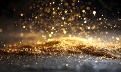 Golden Glitter and Sparkles