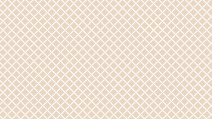 Beige and white diagonal background. Plaid checkered seamless pattern.