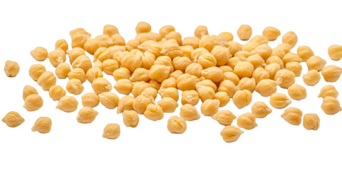 chickpeas on a transparent background top view isolated png